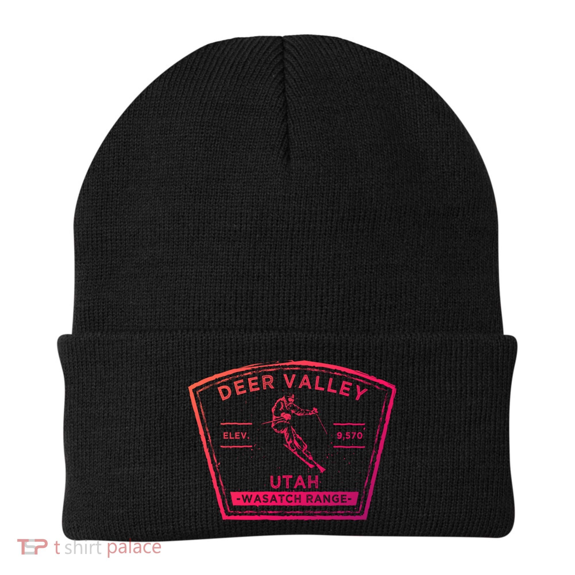 Deer Valley Utah Snow Skiing Gift Beanie