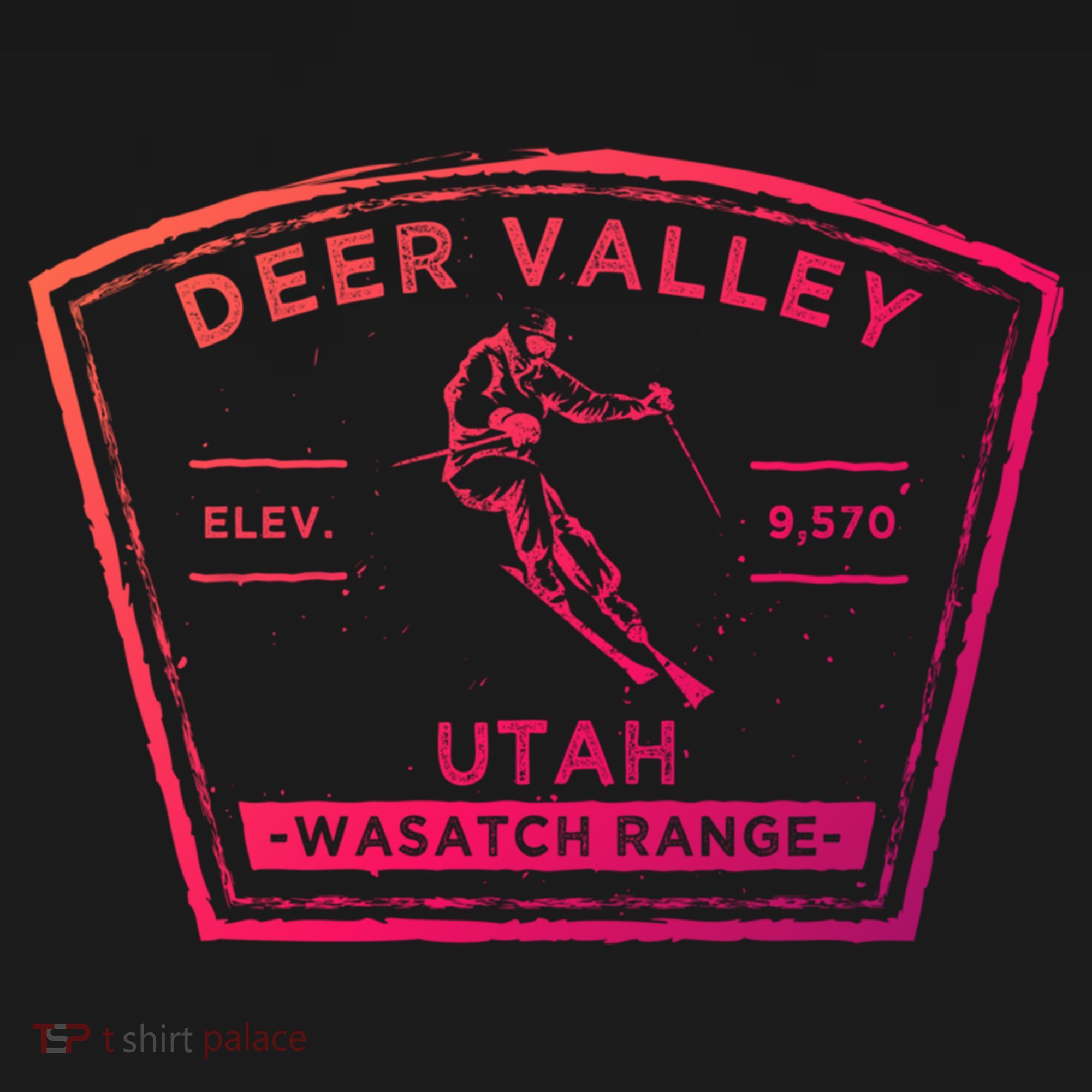Deer Valley Utah Snow Skiing Gift Pajama Set