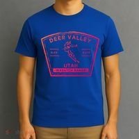 Deer Valley Utah Snow Skiing Gift T-Shirt thumb 3