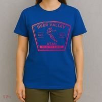 Deer Valley Utah Snow Skiing Gift T-Shirt thumb 4