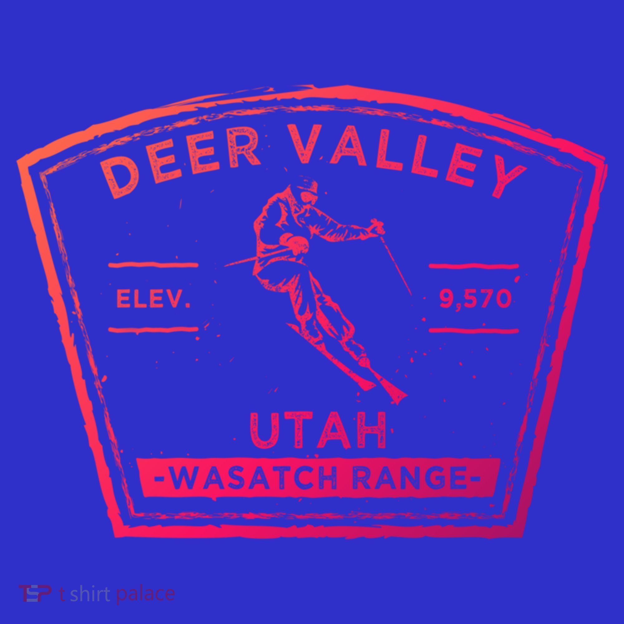 Deer Valley Utah Snow Skiing Gift T-Shirt