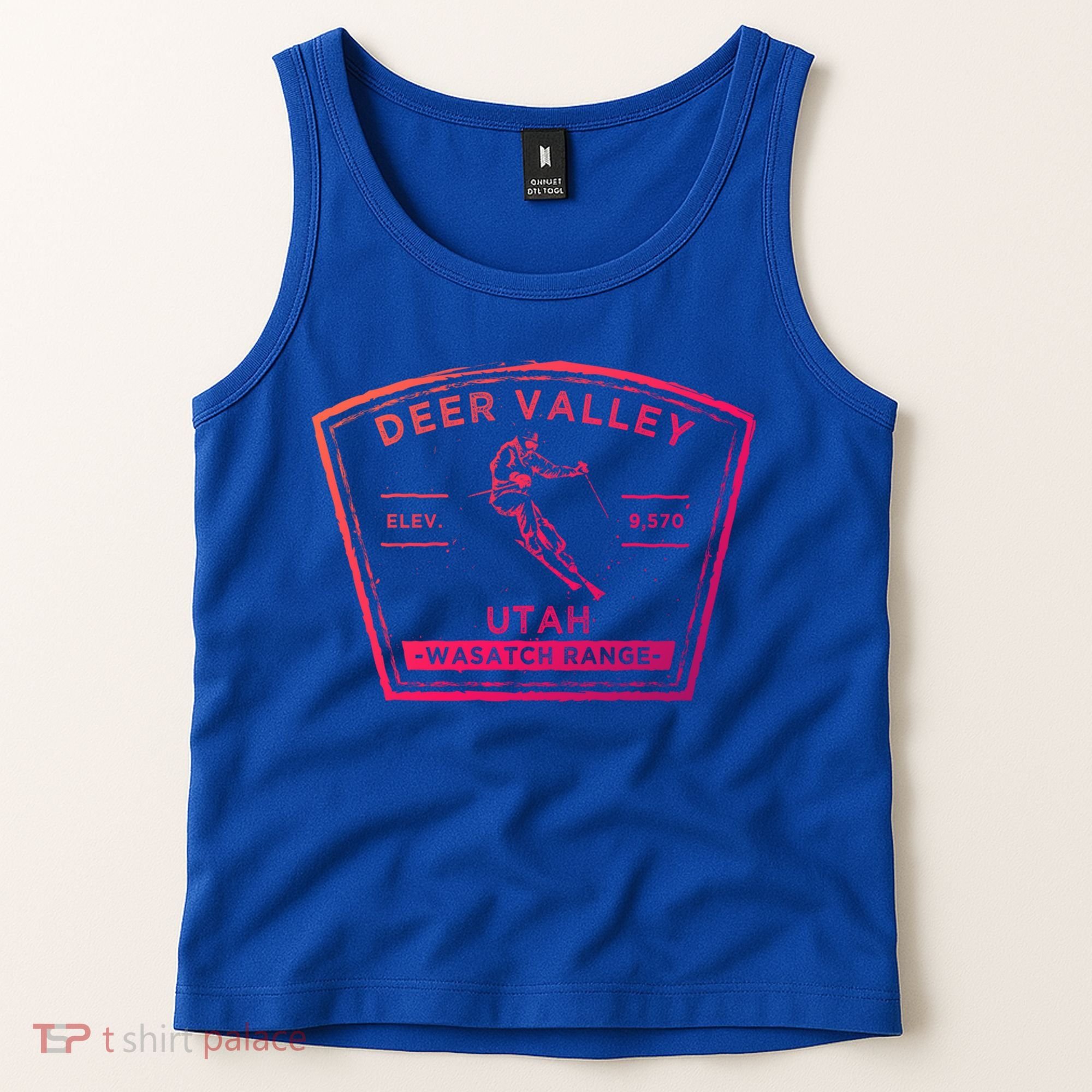 Deer Valley Utah Snow Skiing Gift Tank Top