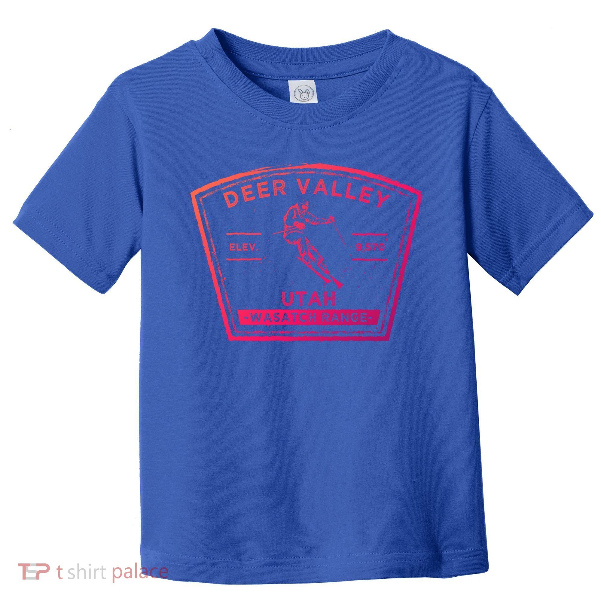 Deer Valley Utah Snow Skiing Gift Toddler T-Shirt