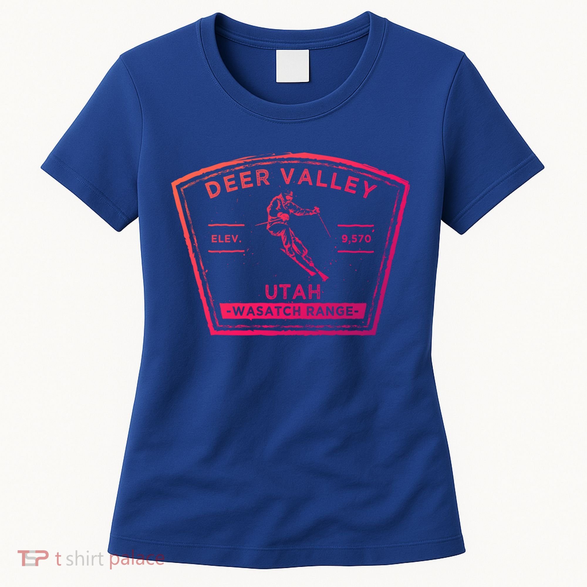 Deer Valley Utah Snow Skiing Gift Women's T-Shirt