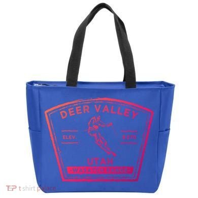 Deer Valley Utah Snow Skiing Gift Tote Bag