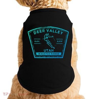 Deer Valley Utah Snow Skiing Gift Doggie Tank
