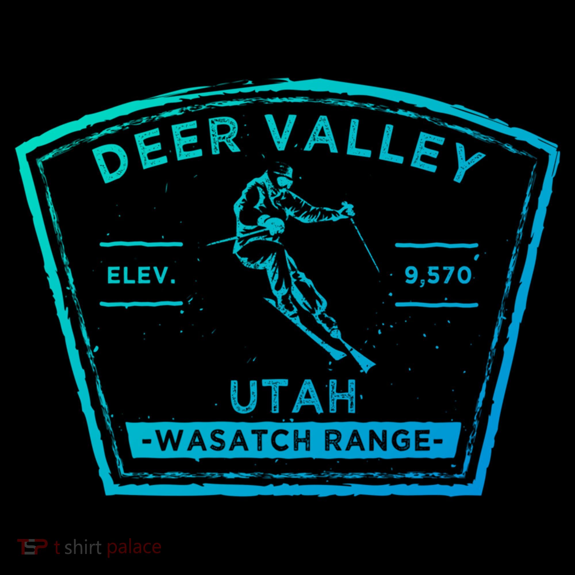 Deer Valley Utah Snow Skiing Gift USA-Made Doggie Bandana