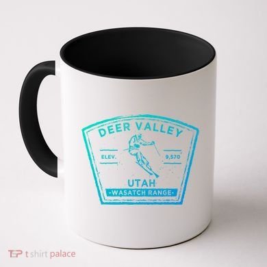 Deer Valley Utah Snow Skiing Gift Coffee Mug