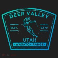Deer Valley Utah Snow Skiing Gift Beanie thumb 2