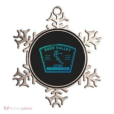 Deer Valley Utah Snow Skiing Gift Ornament