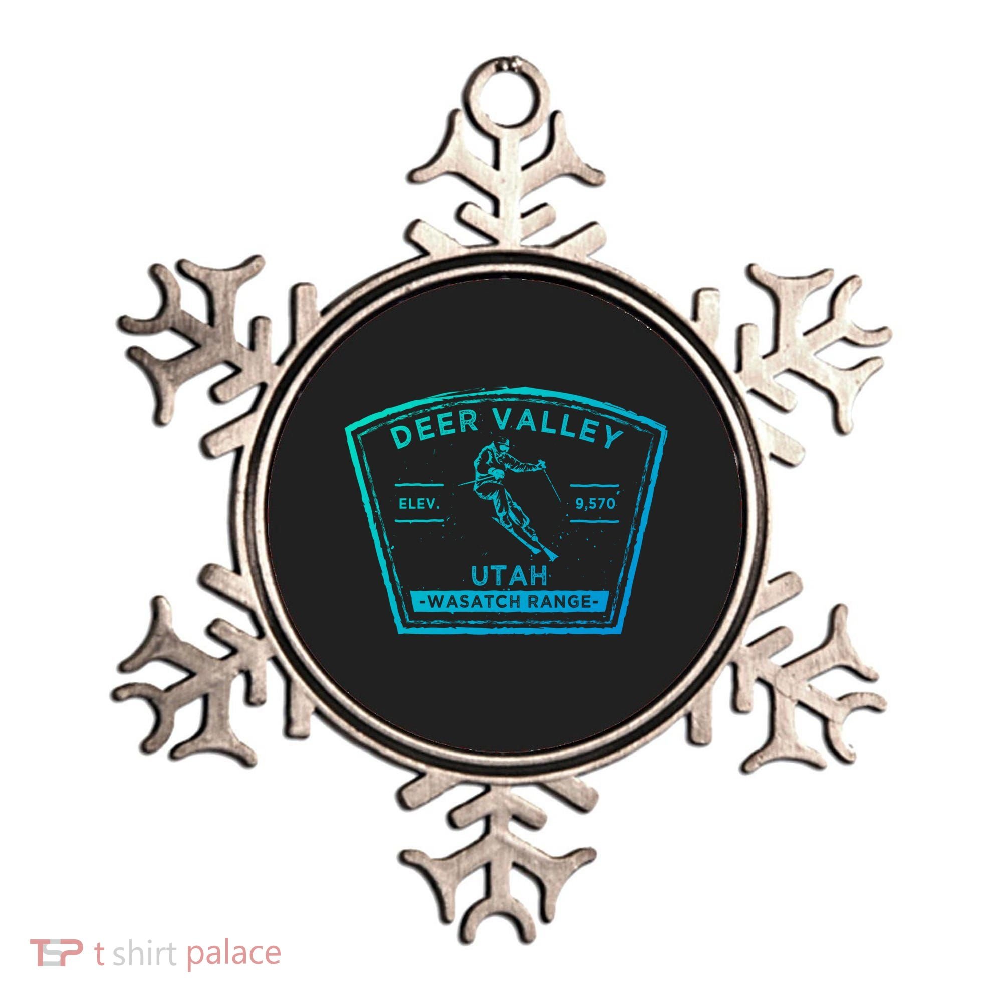 Deer Valley Utah Snow Skiing Gift Ornament