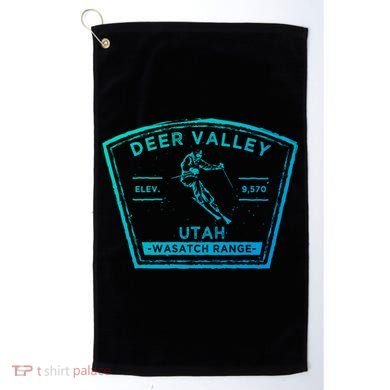 Deer Valley Utah Snow Skiing Gift Golf Towel
