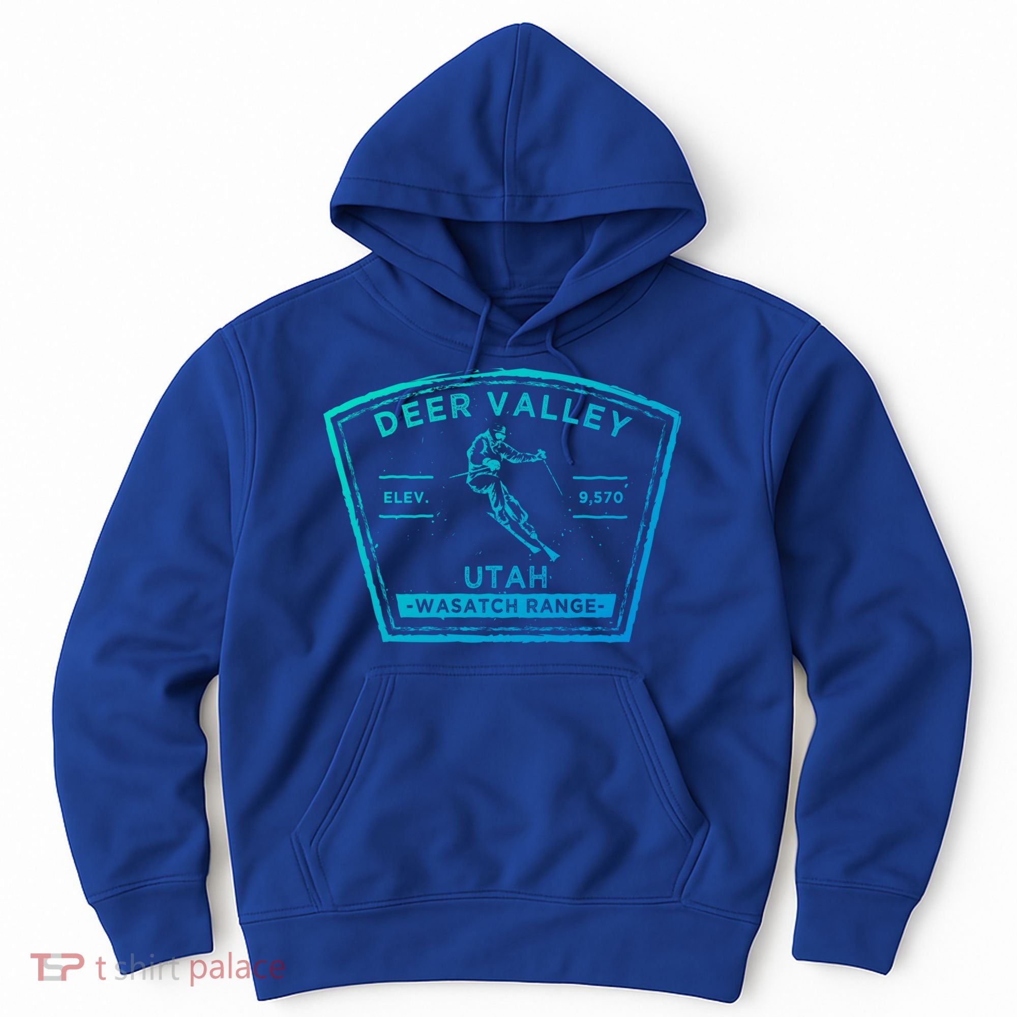 Deer Valley Utah Snow Skiing Gift Hoodie