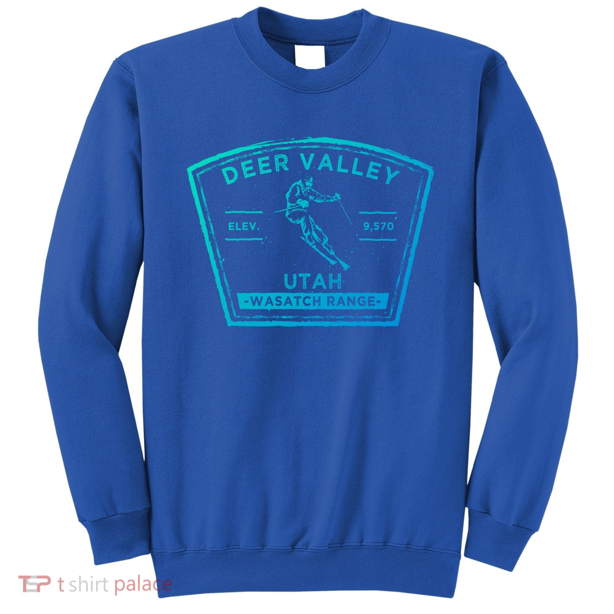 Deer Valley Utah Snow Skiing Gift Sweatshirt