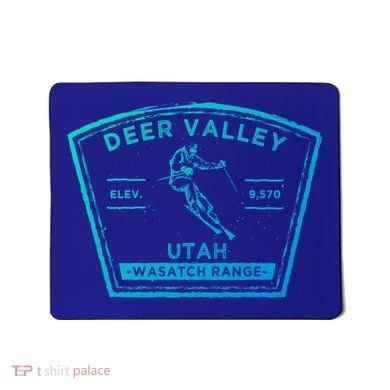 Deer Valley Utah Snow Skiing Gift Mousepad