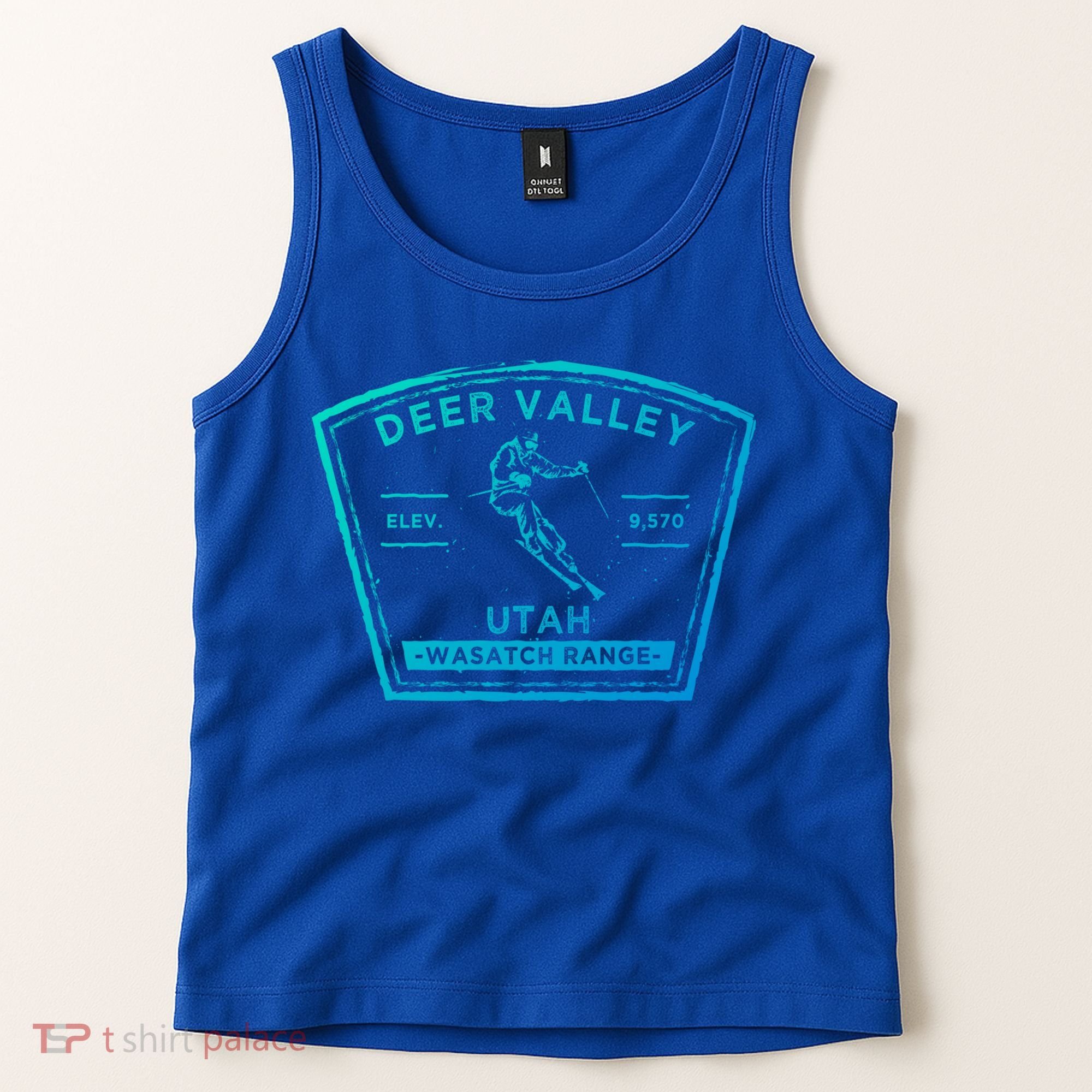 Deer Valley Utah Snow Skiing Gift Tank Top