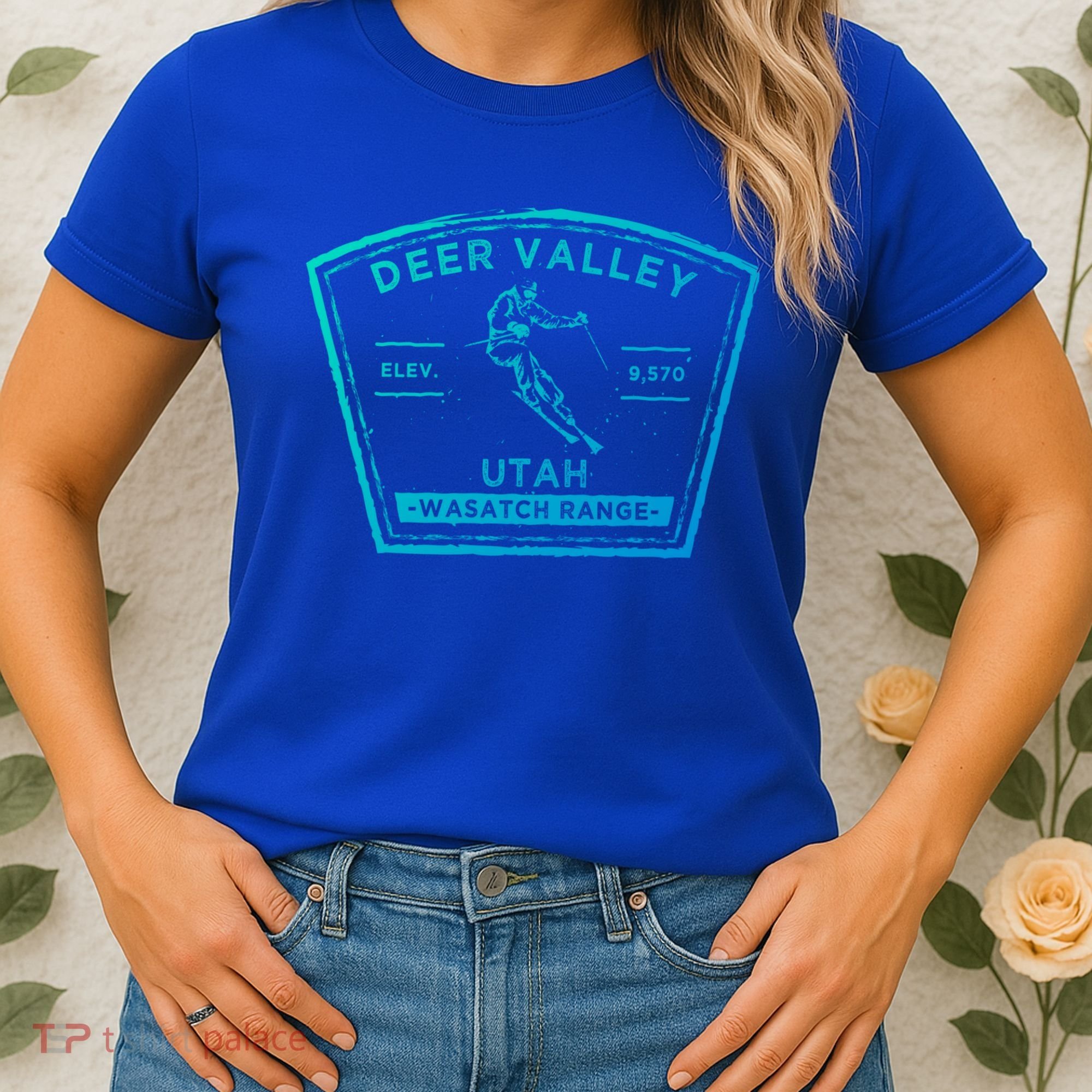 Deer Valley Utah Snow Skiing Gift Women's T-Shirt