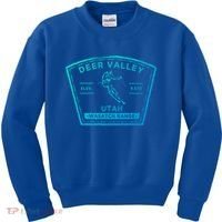 Deer Valley Utah Snow Skiing Gift Kids Sweatshirt thumb 0