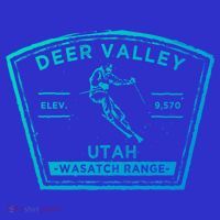 Deer Valley Utah Snow Skiing Gift Kids Long Sleeve Shirt thumb 2