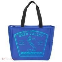 Deer Valley Utah Snow Skiing Gift Tote Bag thumb 0
