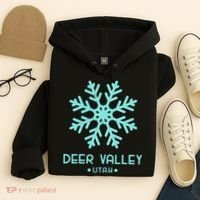 Deer Valley Utah Skiing Hoodie thumb 4