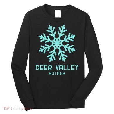Deer Valley Utah Skiing Long Sleeve Shirt