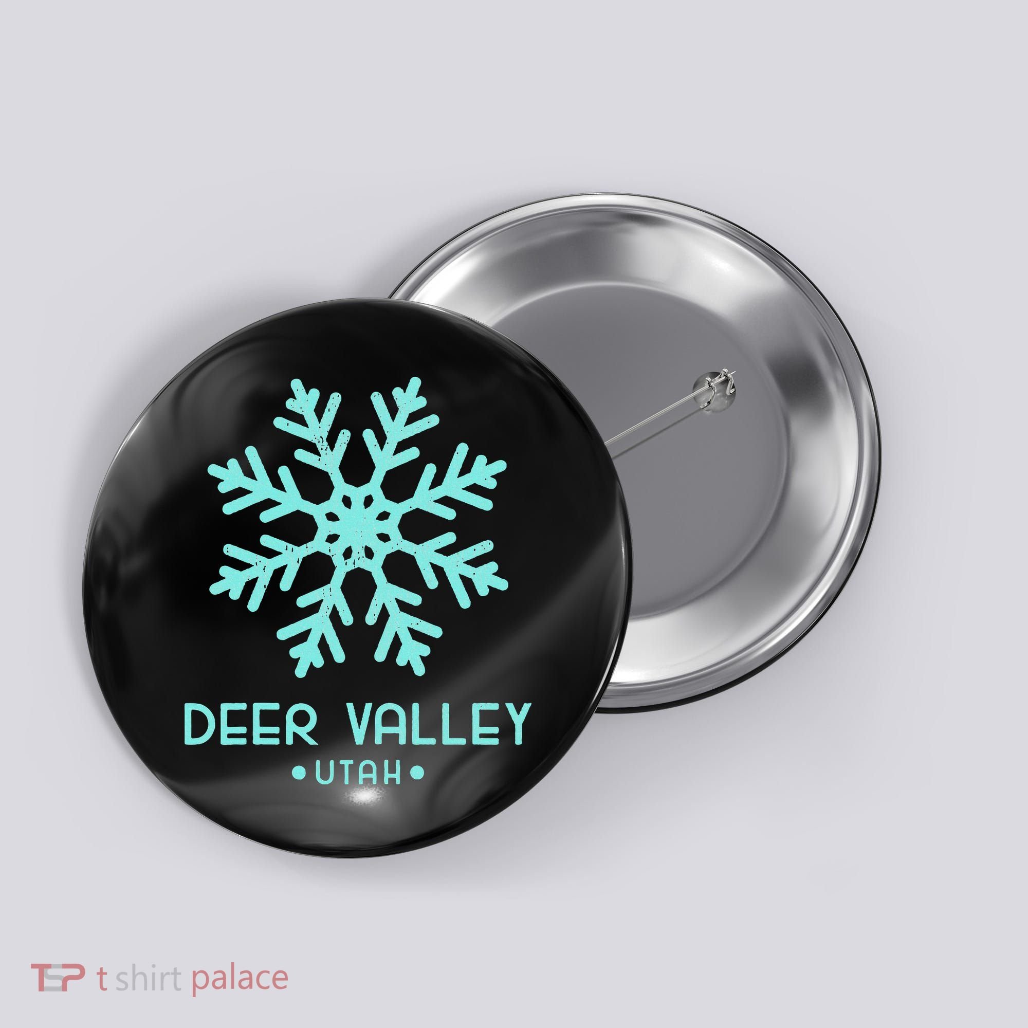 Deer Valley Utah Skiing Button