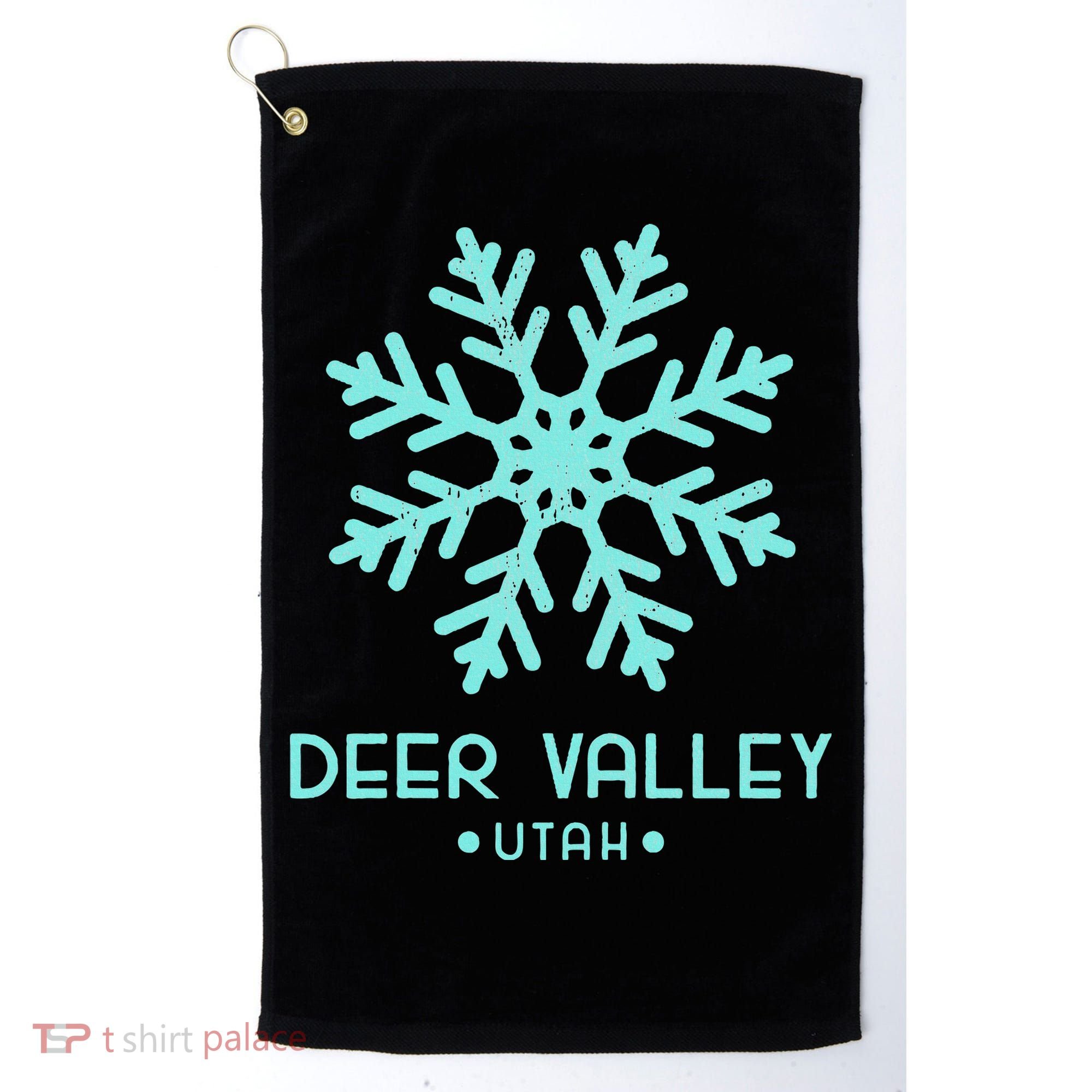 Deer Valley Utah Skiing Golf Towel