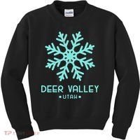 Deer Valley Utah Skiing Kids Sweatshirt thumb 0