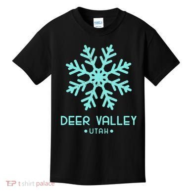 Deer Valley Utah Skiing Kids T-Shirt