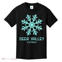 Deer Valley Utah Skiing Kids T-Shirt thumb 0