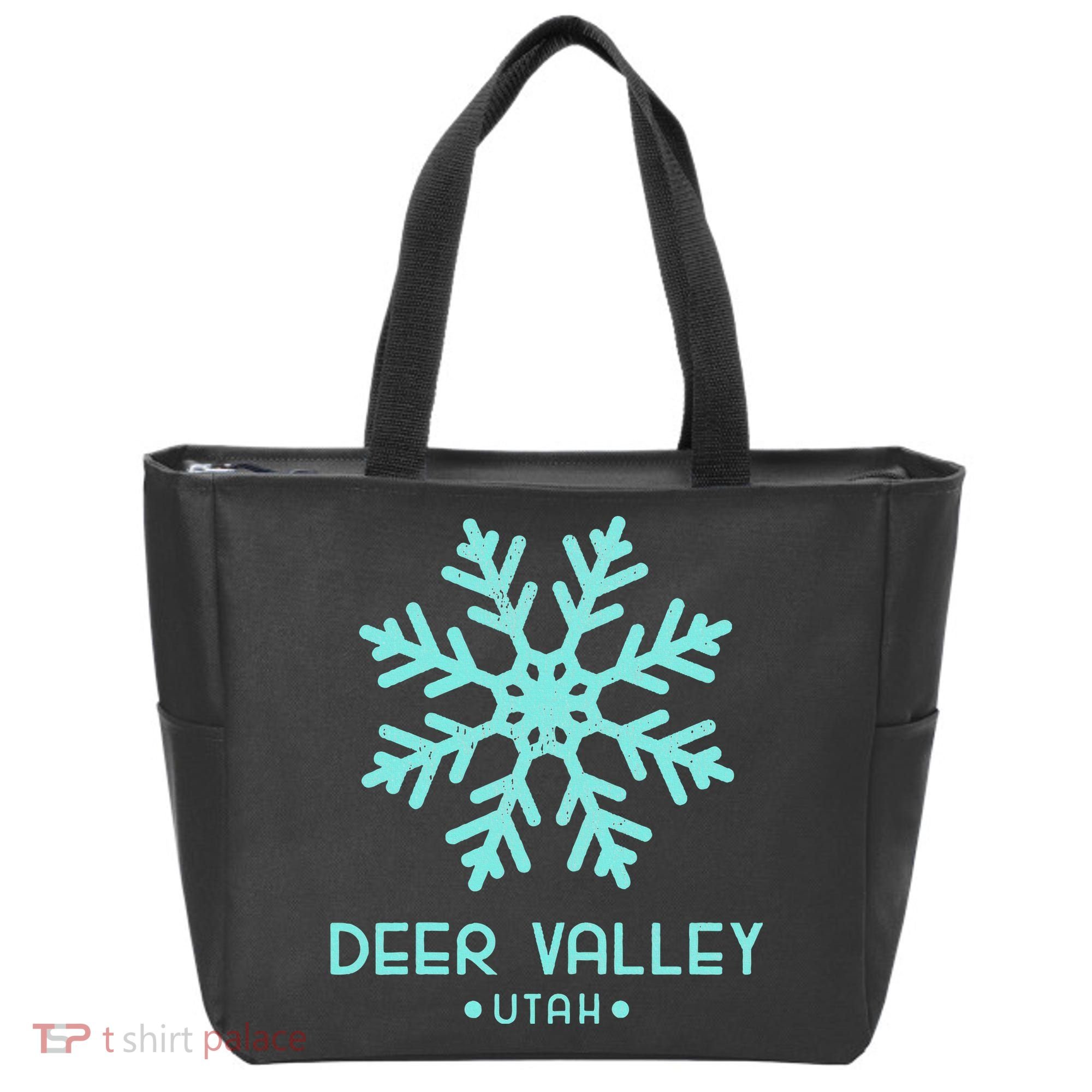Deer Valley Utah Skiing Tote Bag