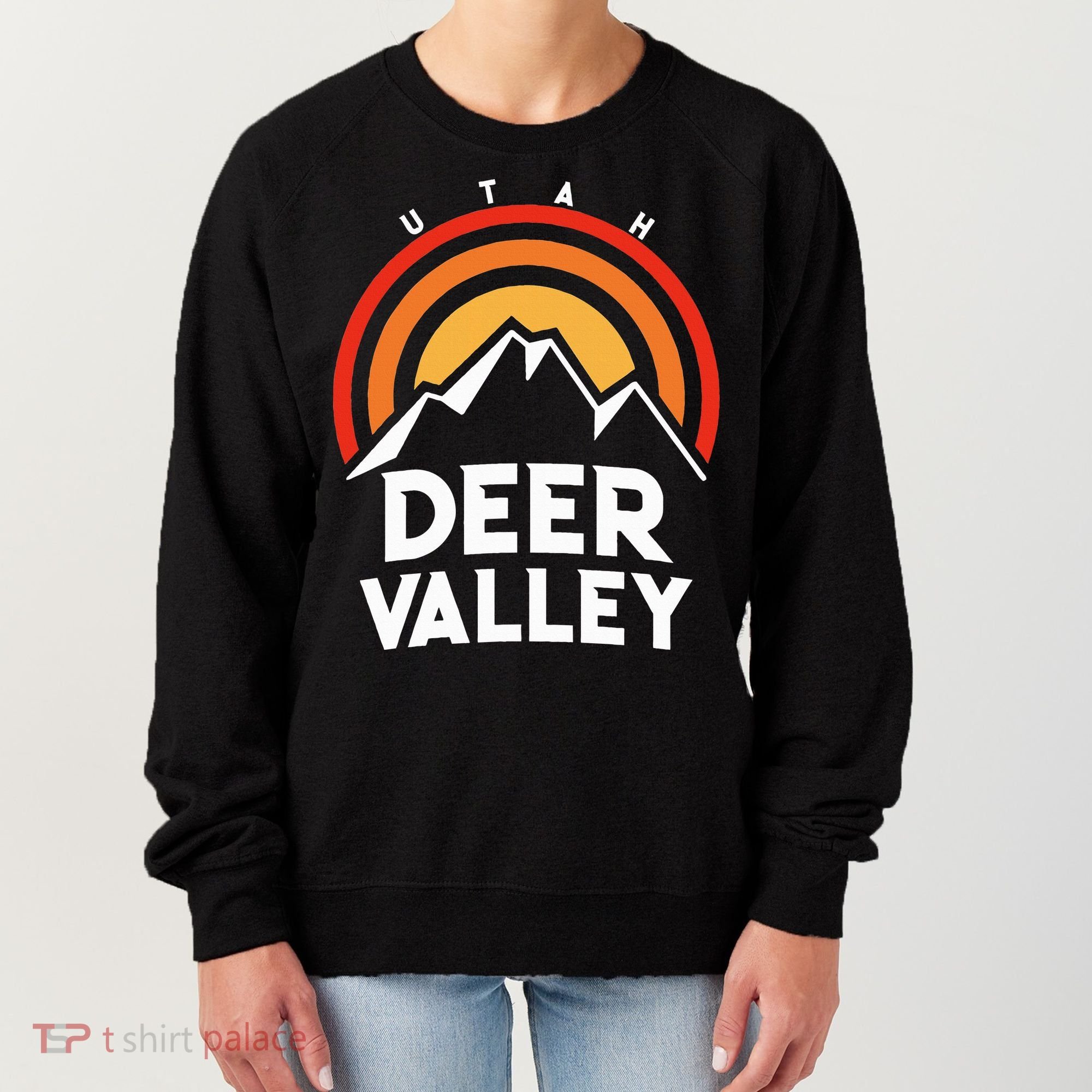 Deer Valley Utah Retro Women's Sweatshirt