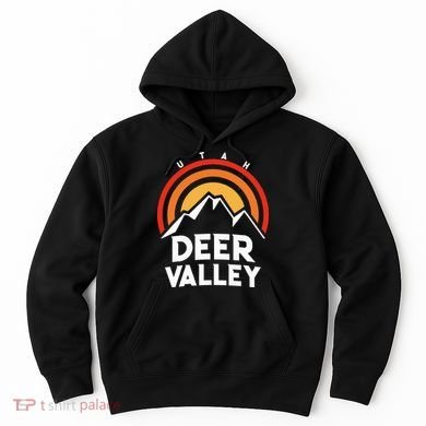 Deer Valley Utah Retro Hoodie