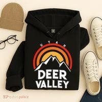 Deer Valley Utah Retro Hoodie thumb 4