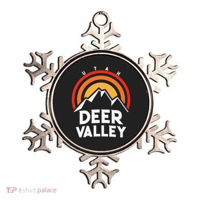 Deer Valley Utah Retro Ornament