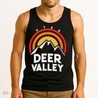 Deer Valley Utah Retro Tank Top thumb 3