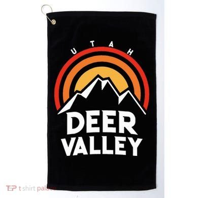 Deer Valley Utah Retro Golf Towel