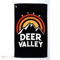 Deer Valley Utah Retro Golf Towel thumb 0