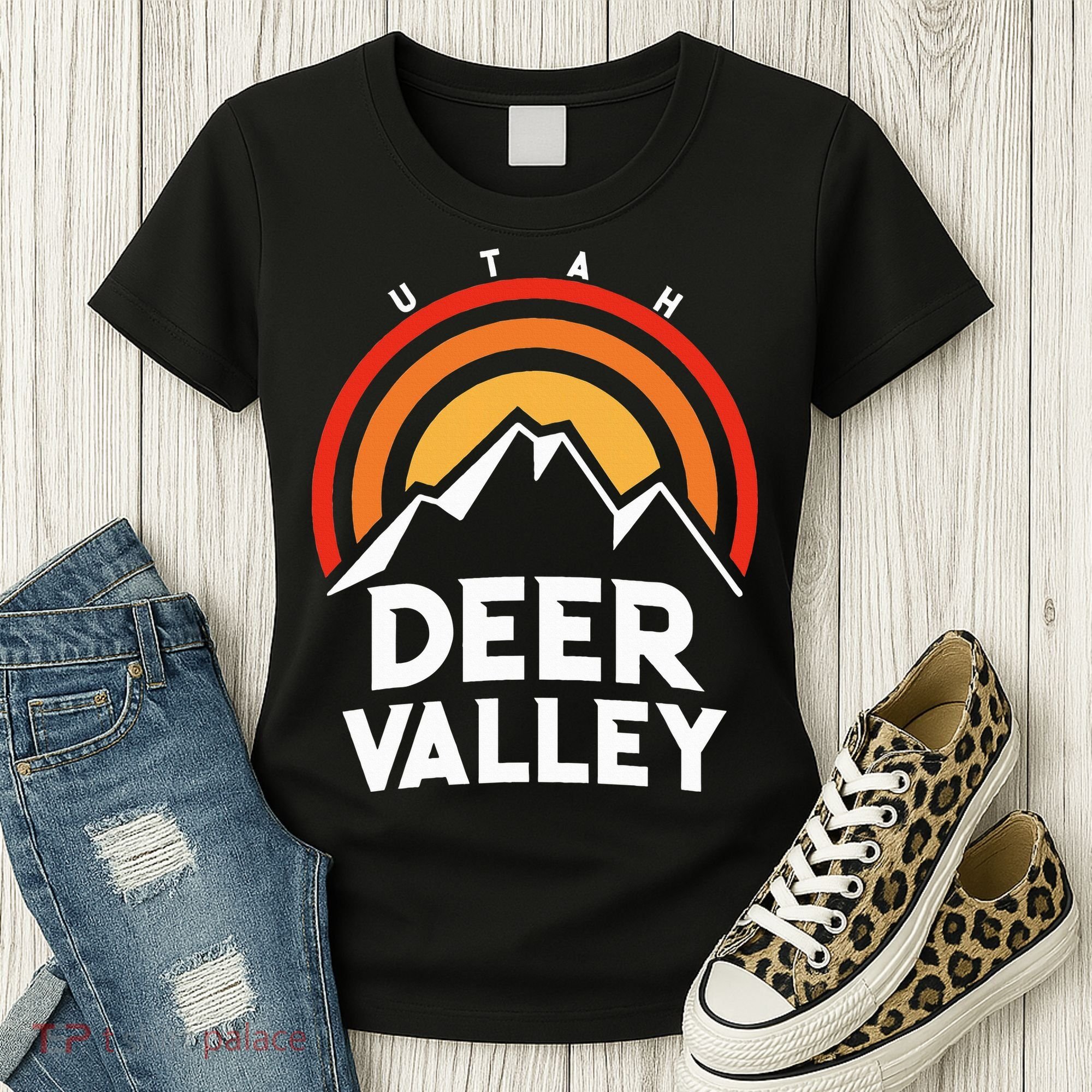 Deer Valley Utah Retro Women's T-Shirt