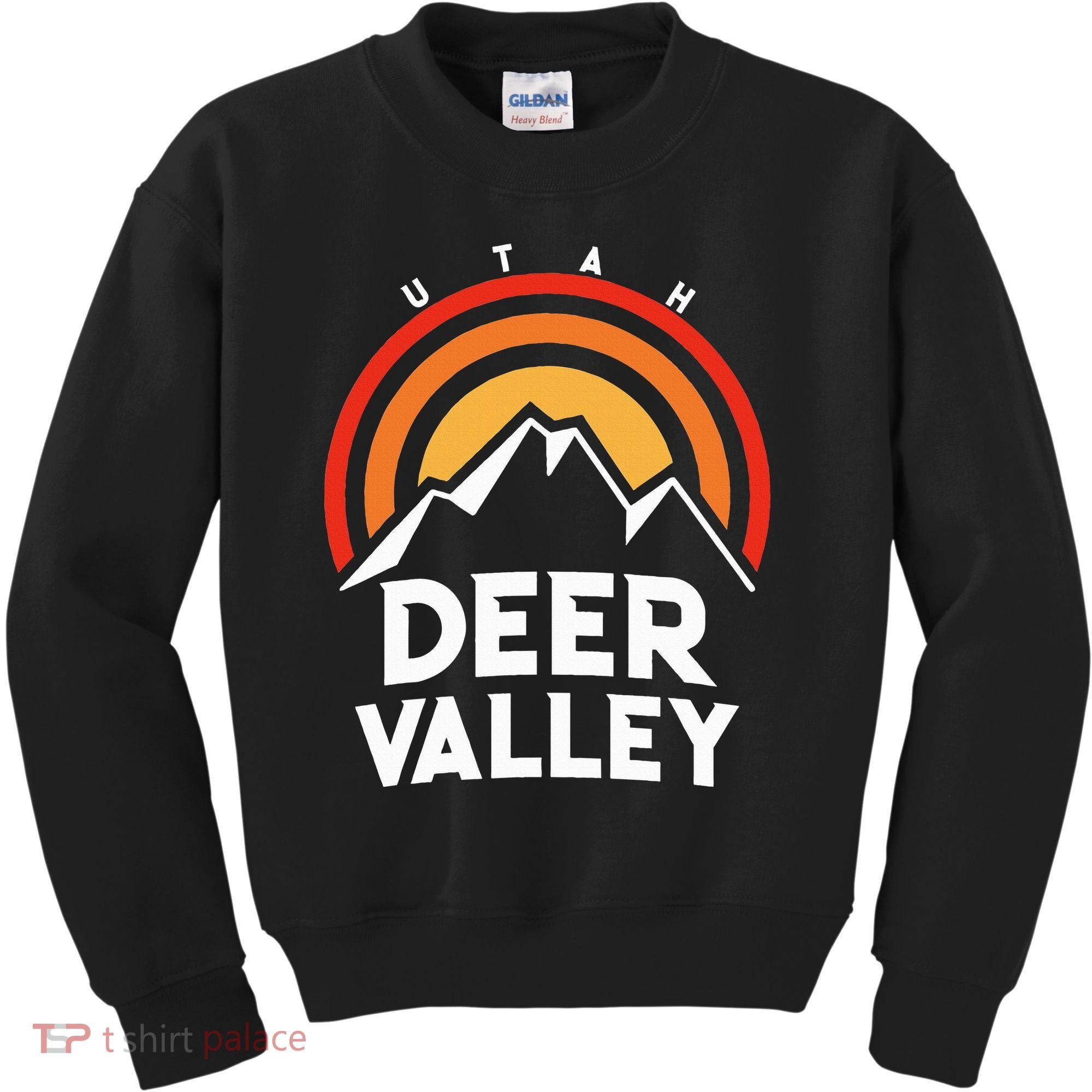 Deer Valley Utah Retro Kids Sweatshirt