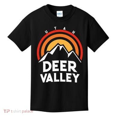 Deer Valley Utah Retro Kids T-Shirt