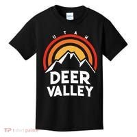Deer Valley Utah Retro Kids T-Shirt thumb 0