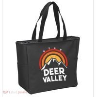 Deer Valley Utah Retro Tote Bag thumb 2