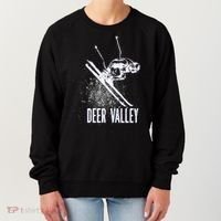Deer Valley Utah Ski Resort Downhill Skier Women's Sweatshirt thumb 0