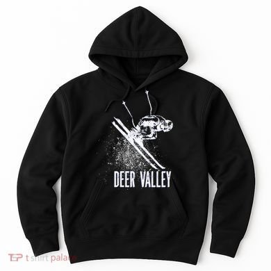 Deer Valley Utah Ski Resort Downhill Skier Hoodie