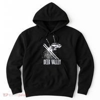 Deer Valley Utah Ski Resort Downhill Skier Hoodie thumb 0