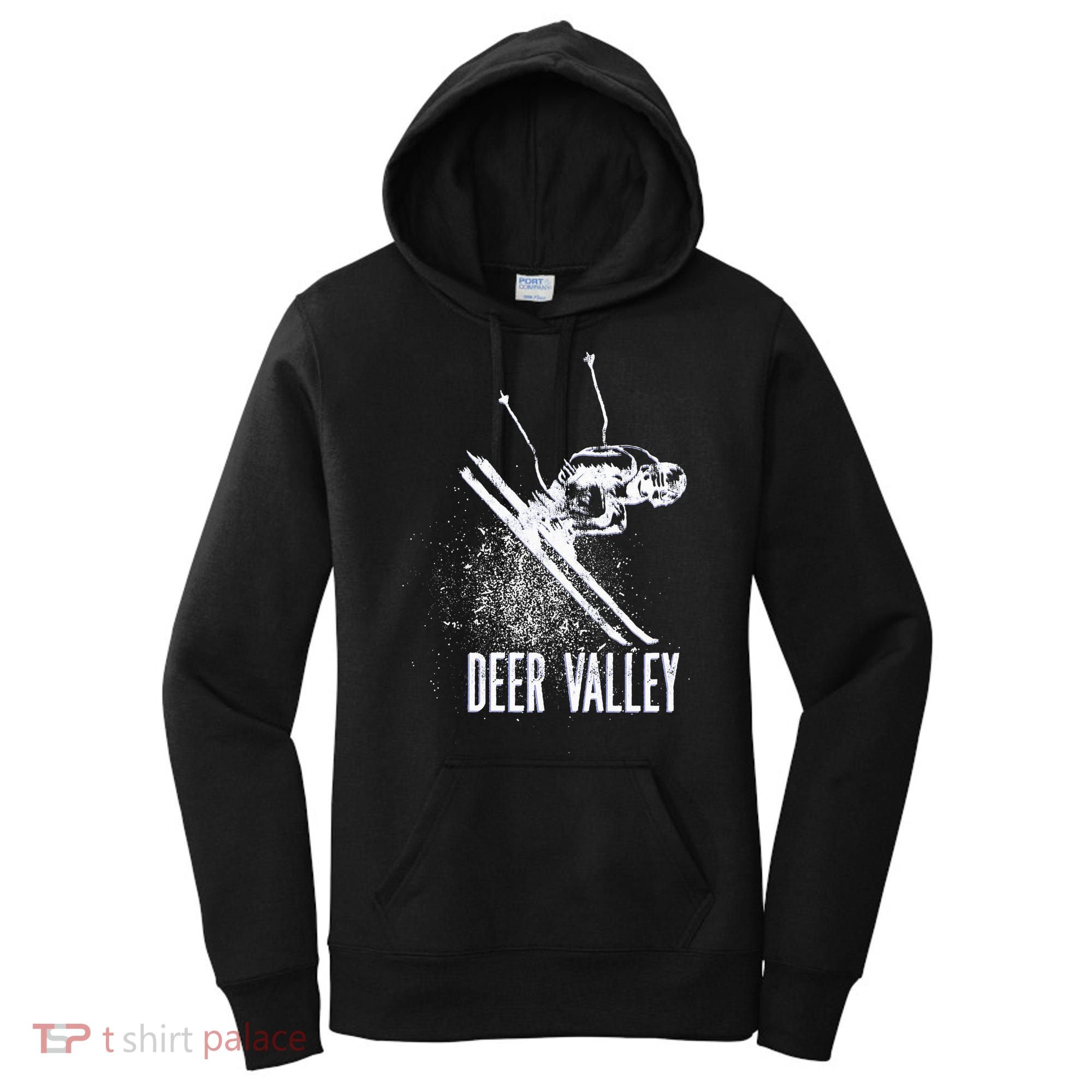 Deer Valley Utah Ski Resort Downhill Skier Women's Hoodie