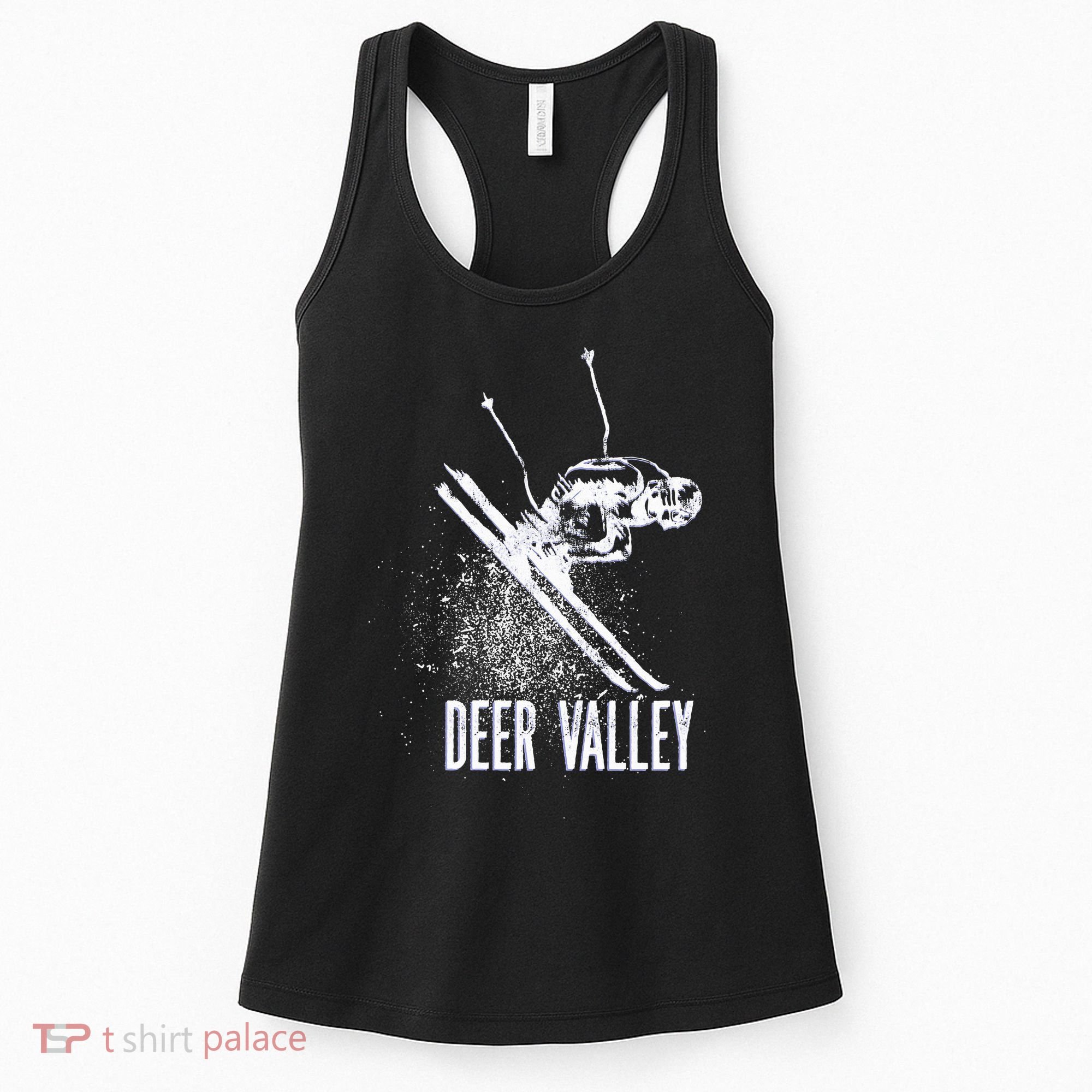Deer Valley Utah Ski Resort Downhill Skier Women's Tank Top