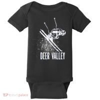 Deer Valley Utah Ski Resort Downhill Skier Baby Bodysuit thumb 0